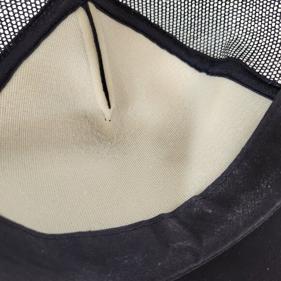 Fast Orange Vintage Black Trucker Hat Snapback Cap Mesh 1980s Hand Cleaner - Picture 8 of 9